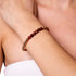 Inspiré | Or rose 18 carats | Nouvelle Agate Rouge | Bracelet d'expression de pierres précieuses